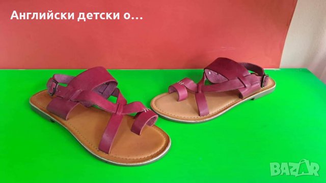 Английски детски сандали естествена кожа 