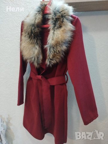 Дамско палто с голяма яка, снимка 1 - Палта, манта - 43974650