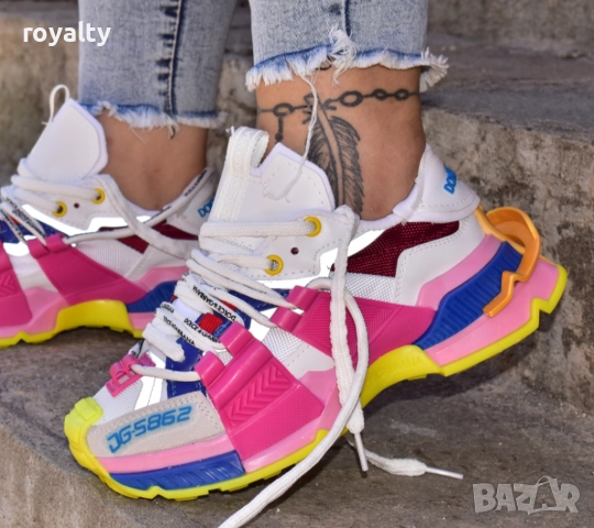 Дамски сникърси-Dolce&Gabbana- Цветни, снимка 3 - Маратонки - 51941253