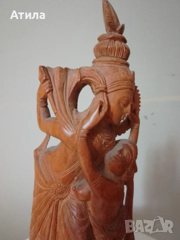 скулптура Индия любовна сцена, снимка 5 - Статуетки - 51400876