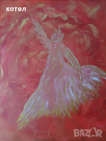 Продавам картина,, Моя ангел", снимка 2 - Картини - 53126689