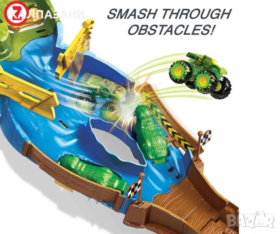 Hot Wheels - Комплект разбиващо състезание HGV12, снимка 4 - Коли, камиони, мотори, писти - 40676107