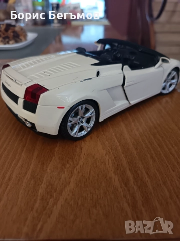 Количка Lamborghini Gallardo Spyder 1:18 , снимка 8 - Колекции - 52528642