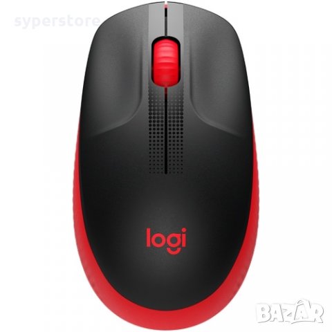 Мишка Безжична Блутут Logitech M190 Червена 1000dpi 3btn Оптична Wireless Mouse