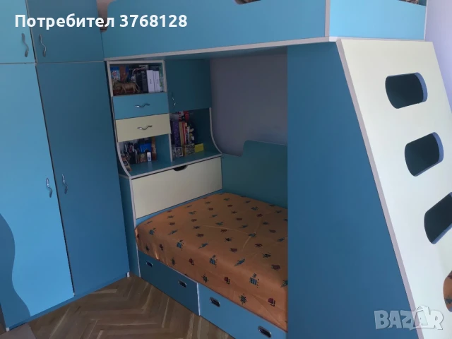 Обзавеждане за детска стая с легла на два етажа + бюро, снимка 5 - Други - 51285091