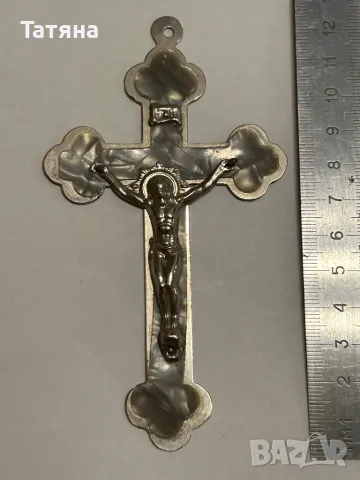 Православен кръст Исус Христос разпятие от метал, снимка 1