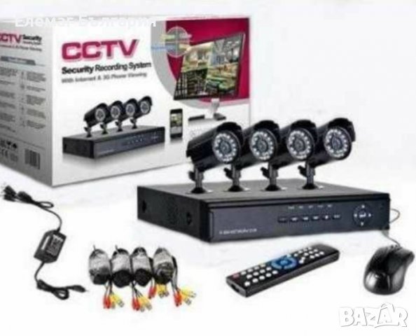ПРОМО Комплект 4 камери за вътрешно / външно видео наблюдение HD+DVR, снимка 4 - Комплекти за видеонаблюдение - 39810794