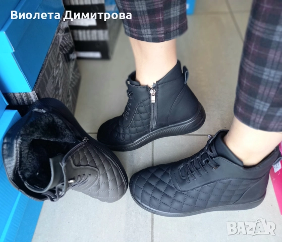 Дамски боти за по-широки крака, в два цвята, снимка 4 - Дамски боти - 52277786