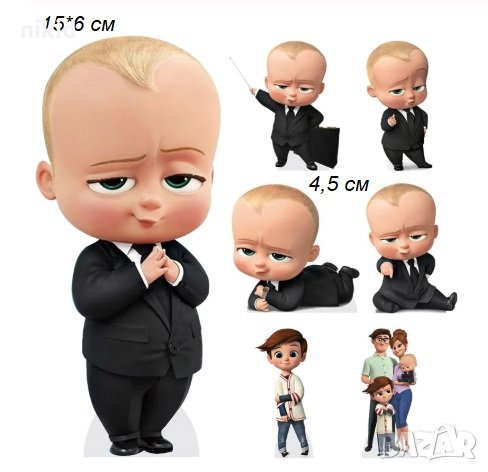 Бебе Бос Boss Baby лист термо щампа апликация картинка за дреха, снимка 2 - Други - 29036657