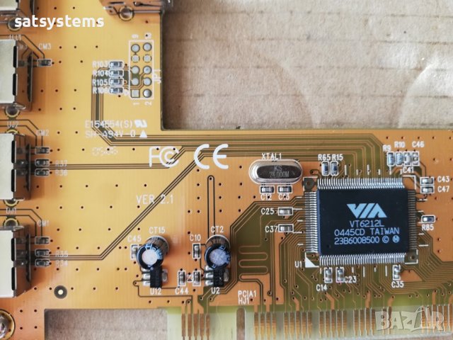 PCI 5-Port USB2.0 Expansion Controller Card Q-TEC VER:2.1, снимка 7 - Други - 33855541
