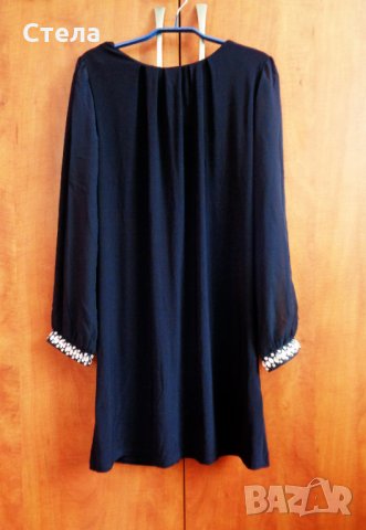 BILLY & BLOSSOM / DOROTHY PERKINS елегантна дамска рокля, нова, с етикет, тъмно синя, снимка 9 - Рокли - 18642670