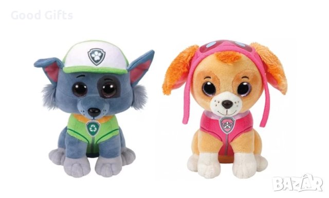 Комплект плюшени играчки, Пес Патрул, 27 см, 6бр., снимка 3 - Плюшени играчки - 42934222