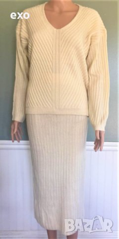 Зимен комплект с пола, Елегантен зимен комплект, Дамски зимен костюм, снимка 4 - Рокли - 43245067