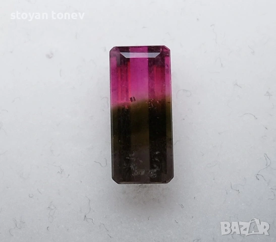 Двуцветен турмалин с наситен цвят в добър размер 3.40кт! Нов!, снимка 12 - Други - 53265234