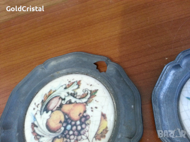 Чинийки за стена или подложки за чаши мета , снимка 8 - Антикварни и старинни предмети - 36502181