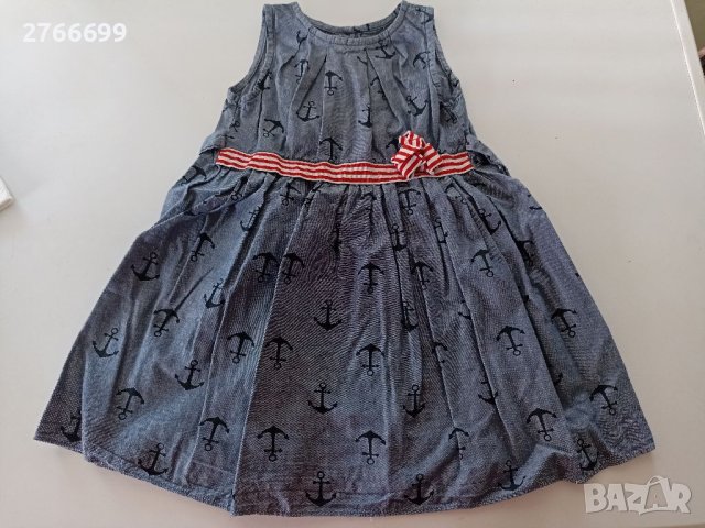 Лятна рокля на котви, снимка 1 - Детски рокли и поли - 40841049