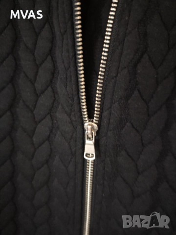 H&M дамско есенно черно яке от плат S М размер, снимка 4 - Якета - 50092437