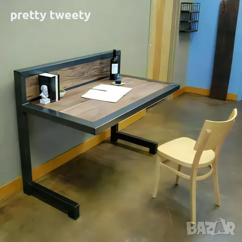 Метално бюро с дървени или ПДЧ плотове по поръчка , снимка 16 - Бюра - 48927254