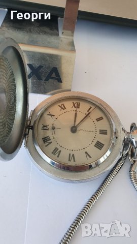 Джобен антикварен часовник Молния , снимка 4 - Антикварни и старинни предмети - 38480997