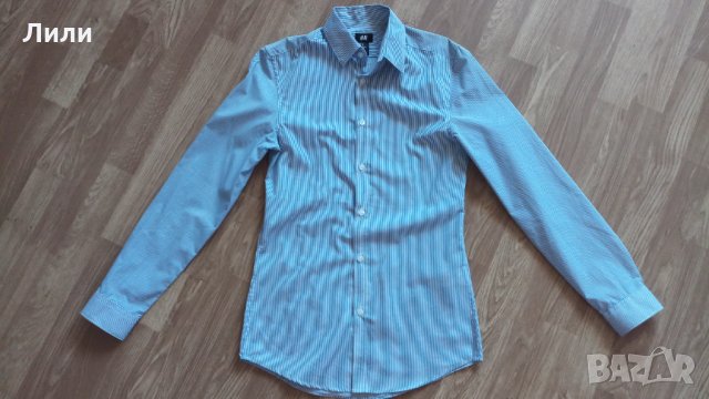 Комплект от 2 мъжки ризи с дълъг ръкав H&M, снимка 3 - Ризи - 33469715