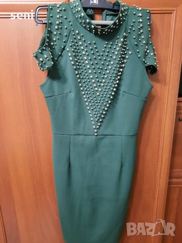Зелена рокля, снимка 1 - Рокли - 33187462