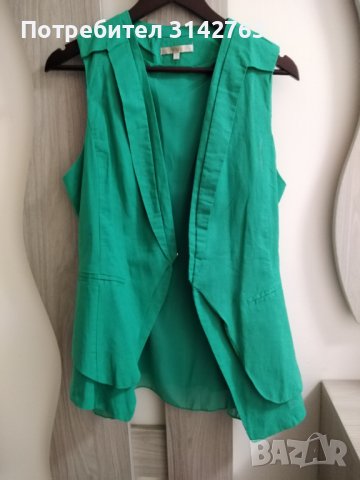 Ленена блуза тип елек. Размер M/L, снимка 2 - Ризи - 43030239