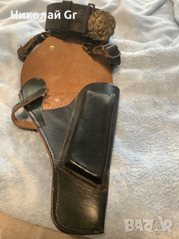 Офицерски    Военноморски   Колан с кобур отличен състояние времената на социализма, снимка 2 - Колани - 52790207