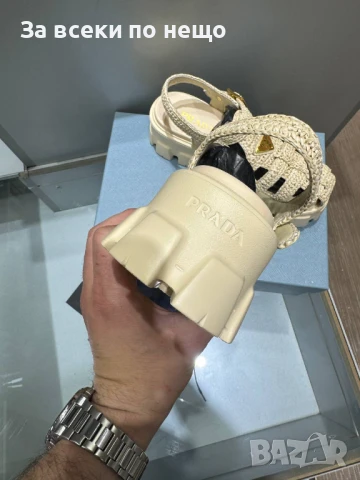 Prada Дамски Бежови Сандали Прада Код P1070, снимка 2 - Сандали - 51425493
