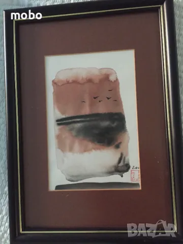 Картина  от Пламен Енев, техника „Сумие“, снимка 2 - Картини - 50386406