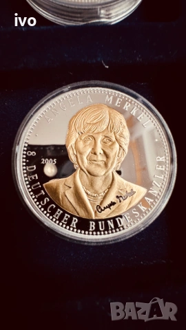 Немски канслери, посребрени медали, снимка 4 - Антикварни и старинни предмети - 50107701