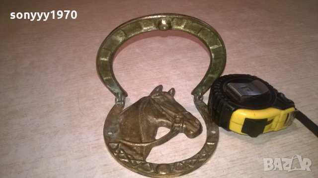 чукало за врата-кон/подкова-14х13см-мед/месинг, снимка 10 - Колекции - 26286301