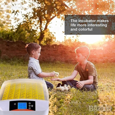 Инкубатор за яйца – 42 яйца с LED дисплей и автоматичен контрол, снимка 2 - Друга електроника - 52716544