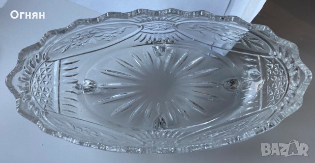 Кристална купа елипса, снимка 2 - Сервизи - 32302902