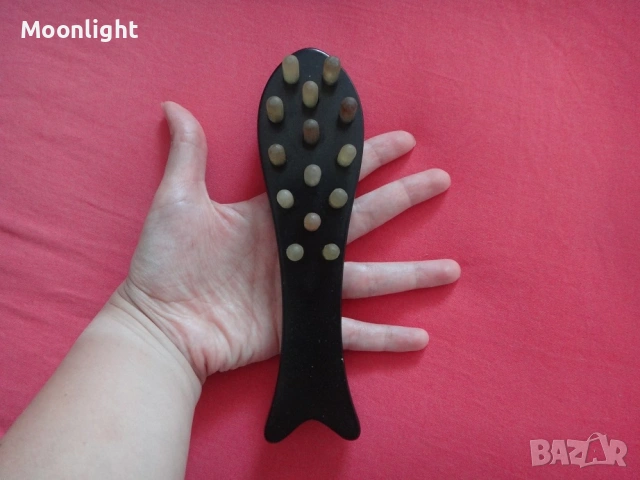 Нова интересна четка за коса и скалп, за разресване, масаж и акупунктура, снимка 6 - Аксесоари за коса - 53122776