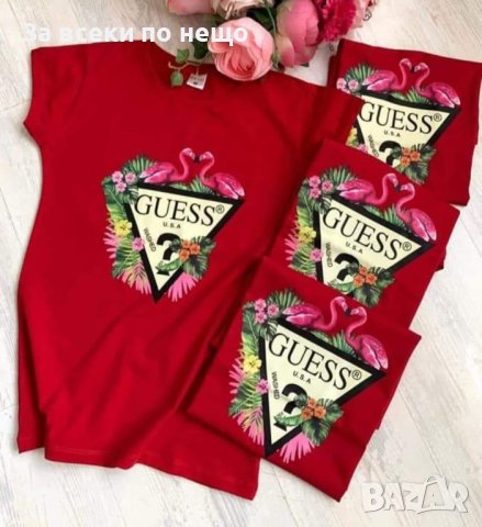 Дамска тениска Guess 👚 Дамска блуза с къс ръкав Гес - Различни цветове, снимка 6 - Тениски - 43695273