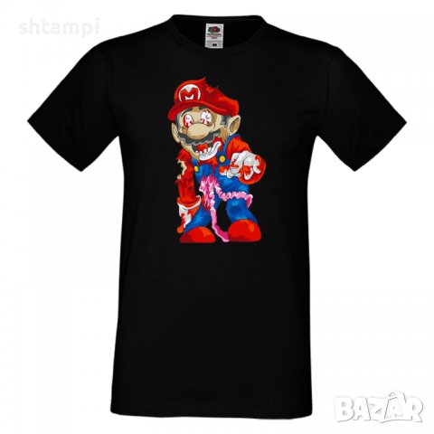 Мъжка тениска Mario Zombie 6 Игра,Изненада,Подарък,Празник,Повод, снимка 3 - Тениски - 37238142