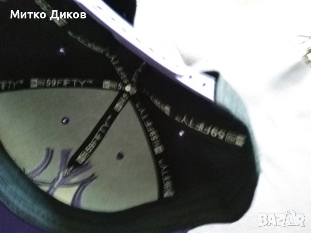 New York Yankees 59fifty New era snapback бейзболна шапка регулируема-нова черно лилава, снимка 9 - Спортна екипировка - 40727248