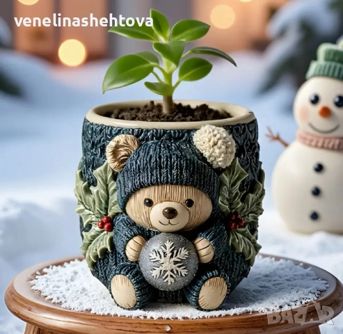 3D чаша с мече силиконов молд форма за кашпа кашпи за декорация , снимка 2 - Форми - 52299463