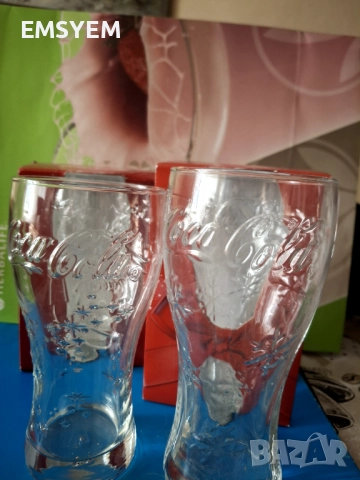 5 бр. чаши и гарафа за уиски, Стъкло, чаши на кока кола , снимка 2 - Сервизи - 46181475