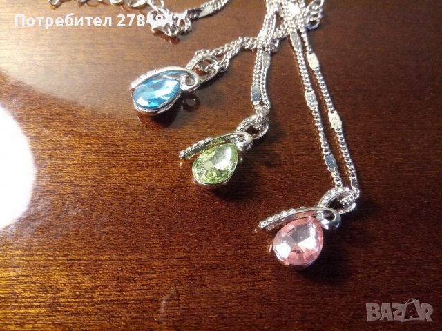 Колие с кристал , снимка 2 - Колиета, медальони, синджири - 37881544