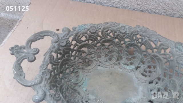 масивна аристократична бронзова фруктиера , снимка 4 - Други ценни предмети - 53025853