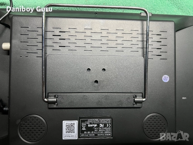 14" HD преносим телевизор, 1080P презареждащ се мини телевизор с антена и DVB-T2 , снимка 6 - Телевизори - 52220041