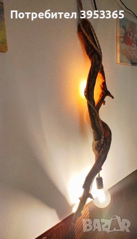 Висящ дървен полилей , снимка 7 - Лампи за таван - 43844802