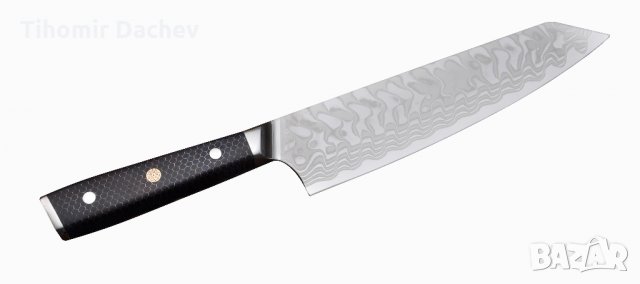 Кухненски нож - Kiritsuke - японска стомана AUS 10 - дръжка тип пчелна пита