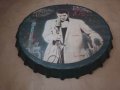 The KING Elvis Presley- автентична табела(тип бирена капачка), снимка 3
