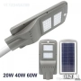 Соларна лампа 20W,40W,60W, 90,180,270 Вата LED с датчик и дистанционно, снимка 2