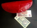 Ретро портфейл от естествена мека кожа (България, соц период), снимка 2