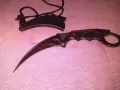  Нож Карамбит с калъвче за врата нов  Karambit Tactical, тактически нож, снимка 8