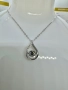 Сребърно колие с мойсанит (диамант) 1 карат , снимка 4