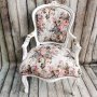	 Бяло кресло "Английски рози", снимка 1 - Дивани и мека мебел - 12853041